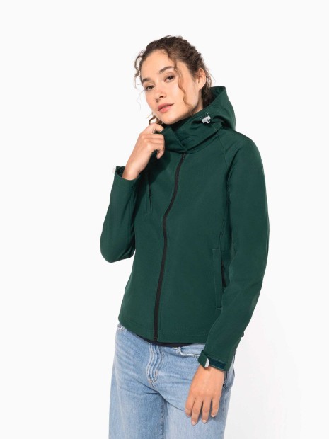 Softshells à personnaliser KARIBAN Veste softshell à capuche amovible femme 