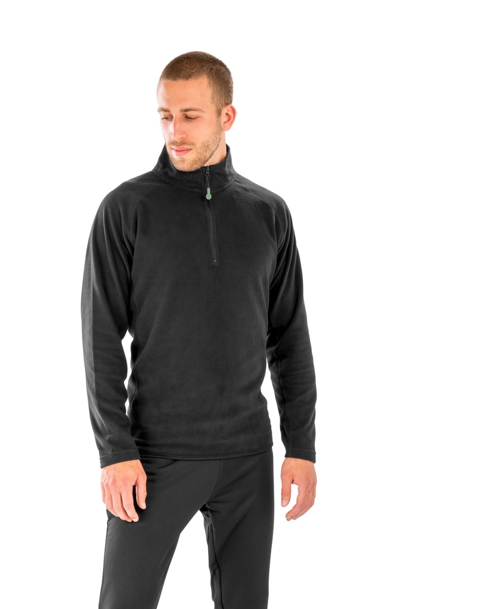 Laines polaires personnalisable RESULT Micropolaire recyclée col zippé
