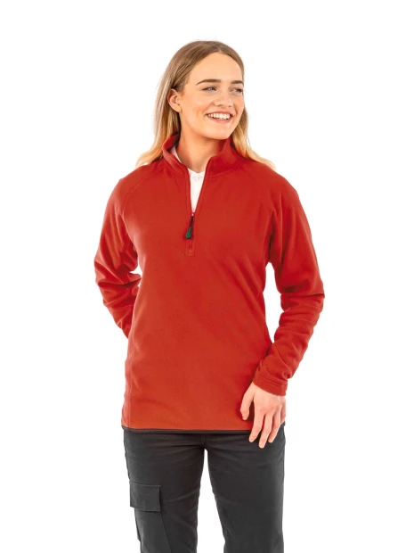 Laines polaires à personnaliser RESULT Micropolaire recyclée col zippé 
