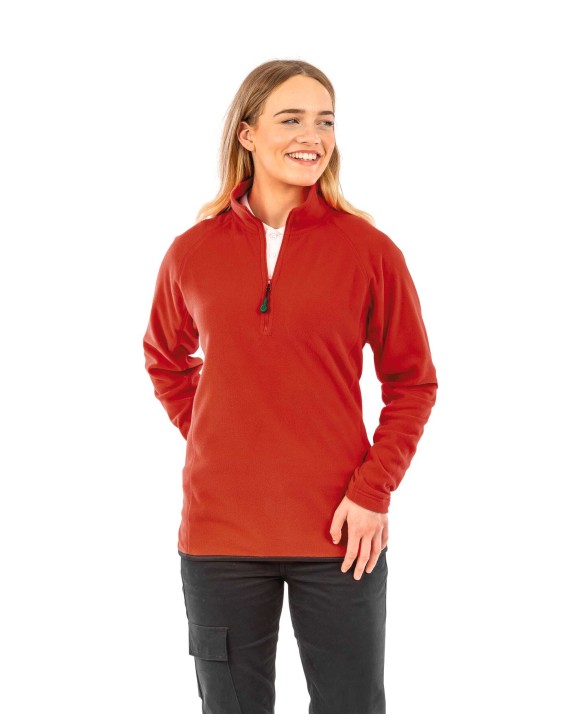 Laines polaires personnalisable RESULT Micropolaire recyclée col zippé