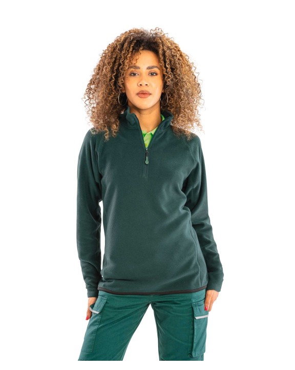Laines polaires personnalisable RESULT Micropolaire recyclée col zippé