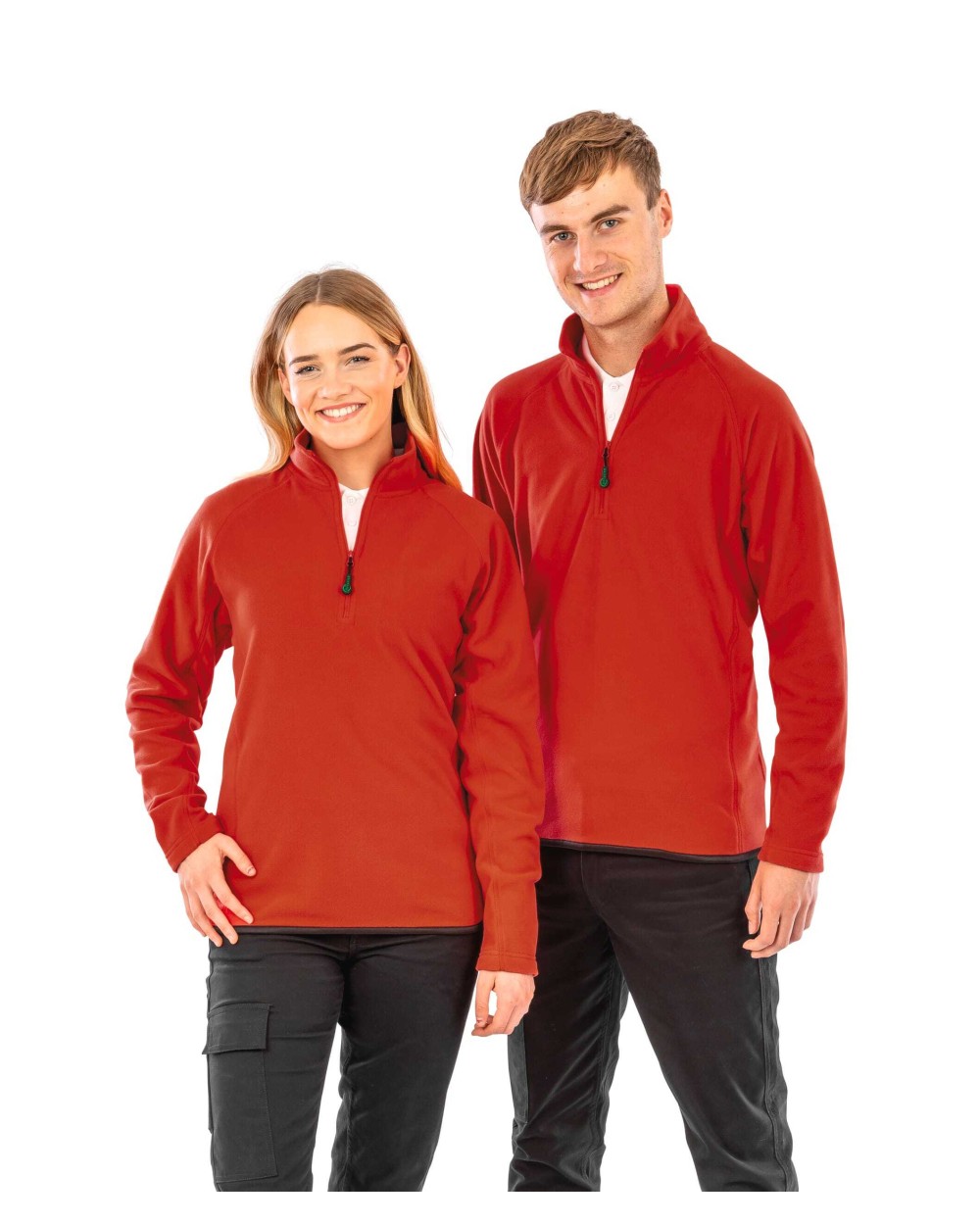 Laines polaires personnalisable RESULT Micropolaire recyclée col zippé