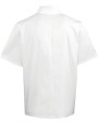 Jassen PREMIER Studded Front Short Sleeve Chef's Jacket voor bedrukking &amp; borduring