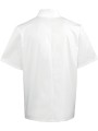 PREMIER Veste de cuisine manches courtes à boutons pression /api/colors/7a92cd2d-10d2-40b4-928b-296bb7487506 personnalisable