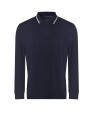 AWDIS Long Sleeve Tipped 100 Polo  personnalisable