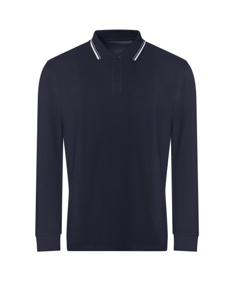 AWDIS Long Sleeve Tipped 100 Polo  personnalisable