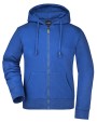 JAMES & NICHOLSON Ladies´ Hooded Jacket Sweatshirts personalisierbar