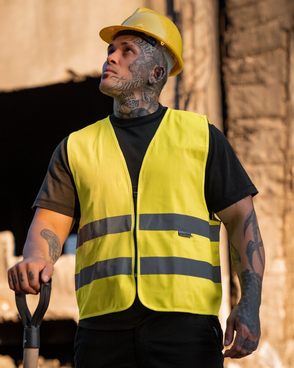 Gilets de sécurité personnalisable KORNTEX SAFETY VEST WITH ZIPPER "COLOGNE"