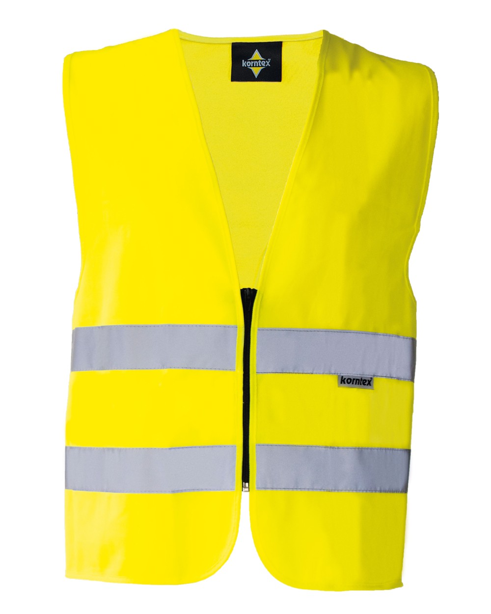 KORNTEX SAFETY VEST WITH ZIPPER "COLOGNE" Warnwesten personalisierbar