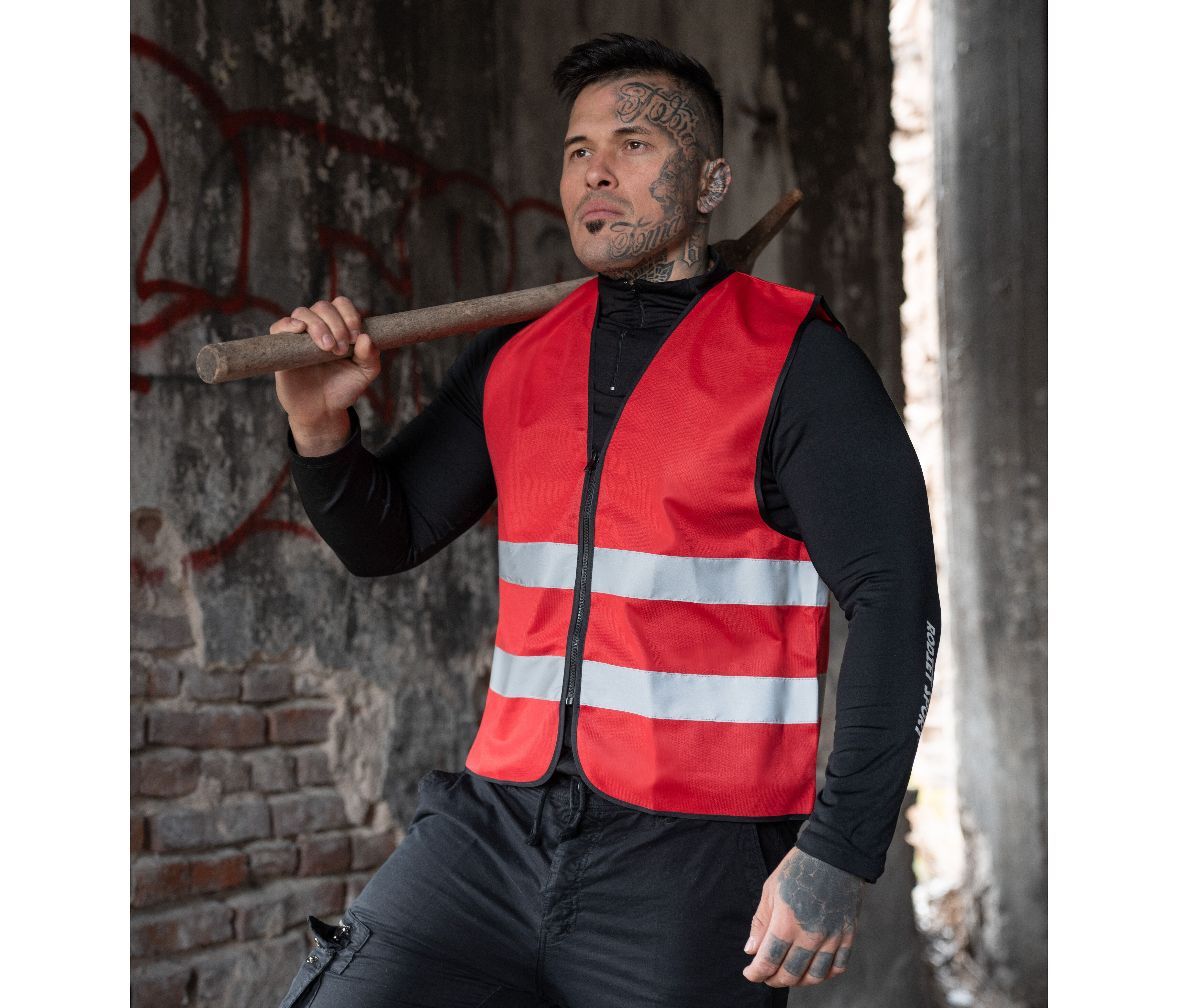Gilets de sécurité personnalisable KORNTEX SAFETY VEST WITH ZIPPER "COLOGNE"