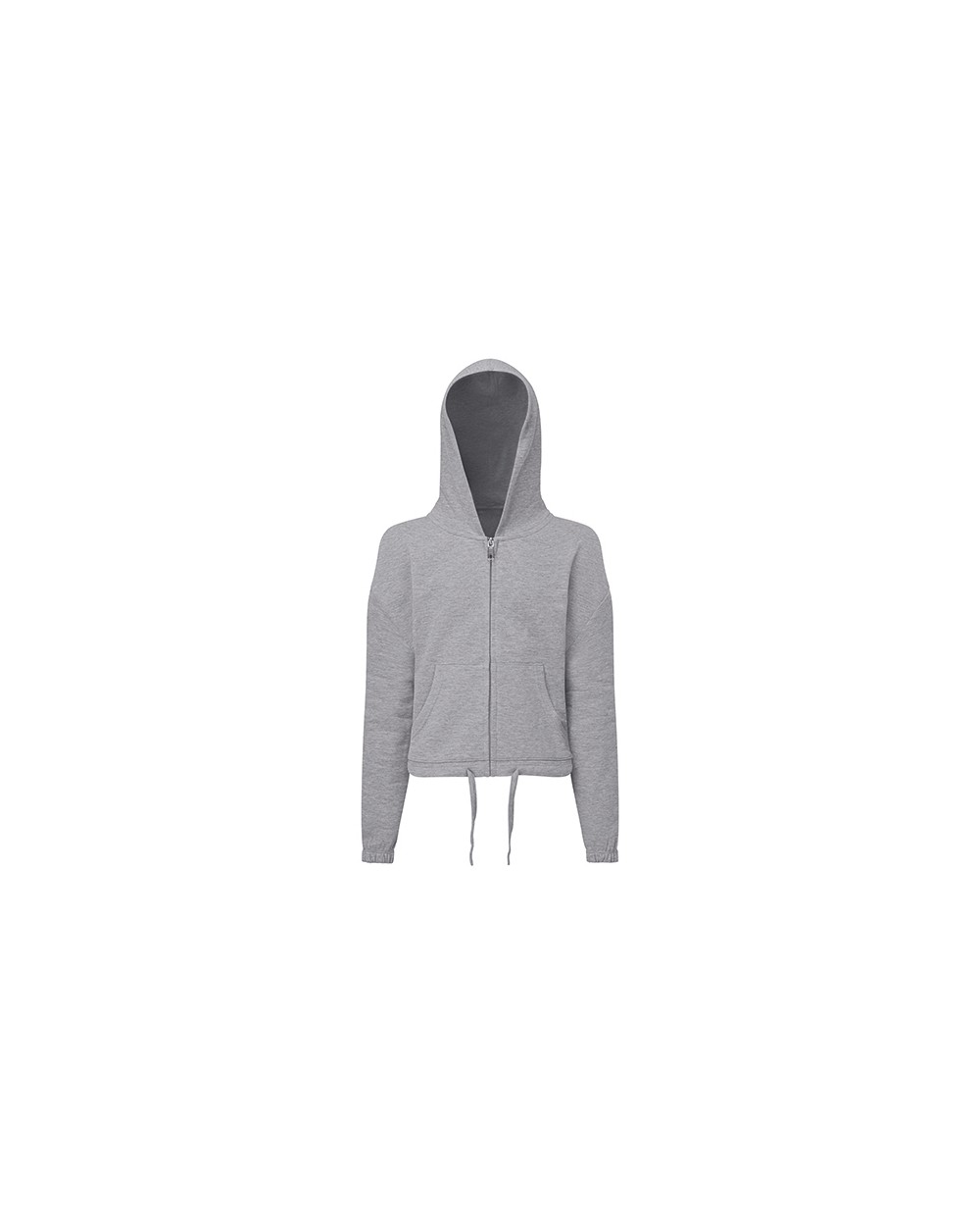 TRIDRI Kids Recycled Cropped Oversize Full-Zip Hoodie Sweatshirts personalisierbar