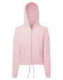 Sweat-shirts personnalisable TRIDRI Kids Recycled Cropped Oversize Full-Zip Hoodie