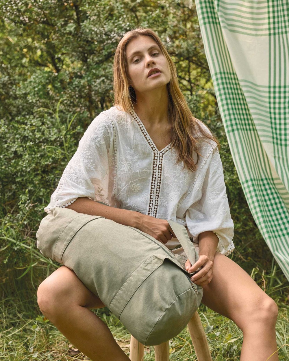 KIMOOD Polochon-Tasche aus Bio-Baumwolle Poloshirts personalisierbar