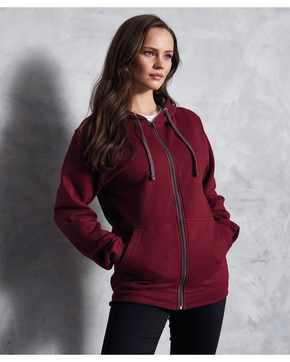 Sweaters & hoodies AWDIS VARSITY ZOODIE voor bedrukking &amp; borduring