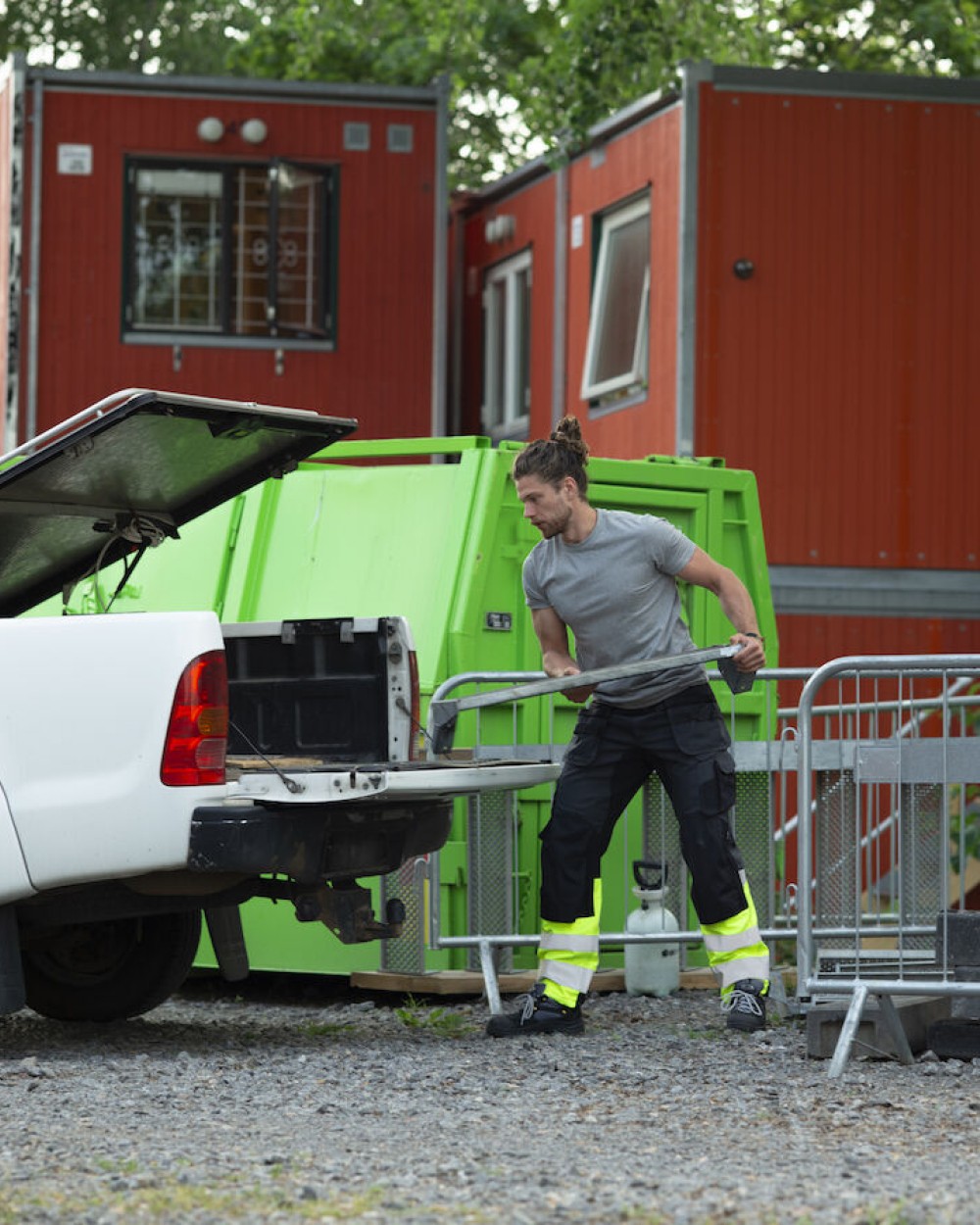 Broeken JOBMAN 2134 Hi-Vis Stretch Trousers Core HP voor bedrukking &amp; borduring