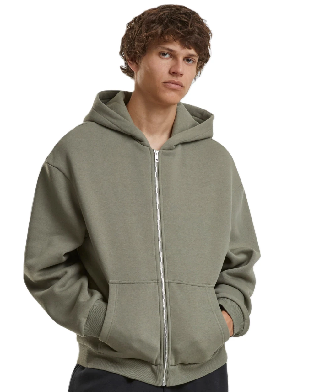 Sweat-shirts personnalisable BUILD YOUR BRAND FLUFFY ZIP HOODY