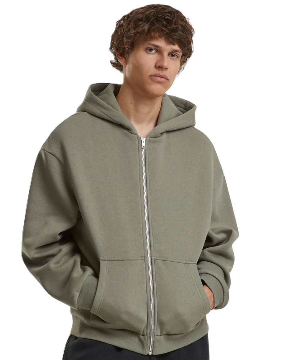 Sweaters & hoodies BUILD YOUR BRAND FLUFFY ZIP HOODY voor bedrukking &amp; borduring