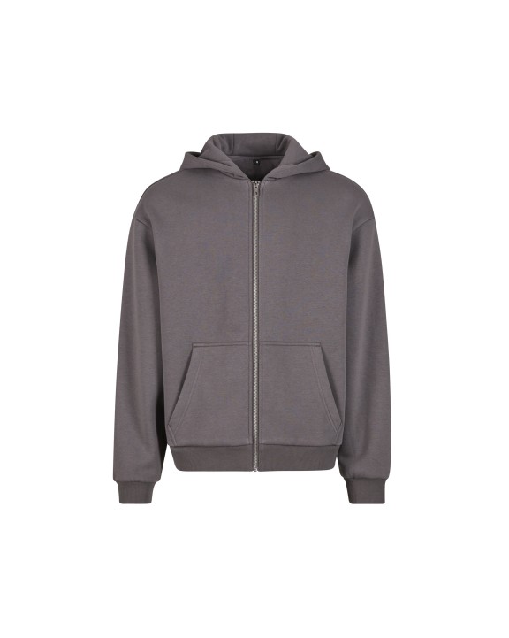 BUILD YOUR BRAND FLUFFY ZIP HOODY Sweatshirts personalisierbar