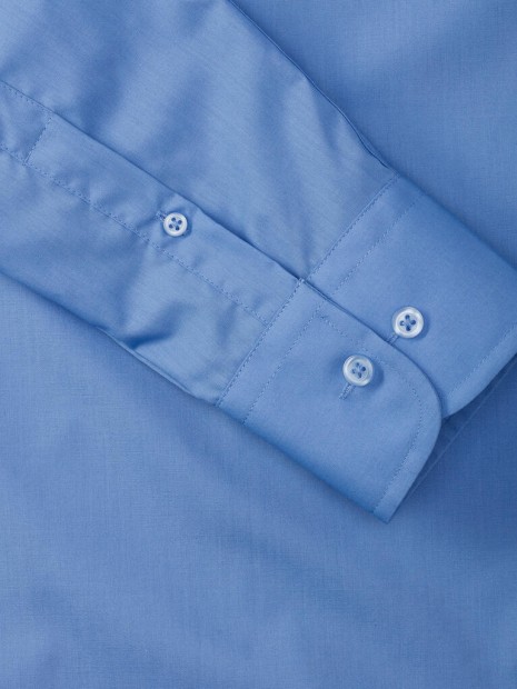 Chemises à personnaliser RUSSELL Tailored Poplin Shirt LS 