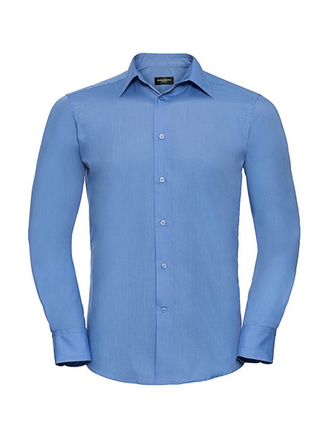 RUSSELL Tailored Poplin Shirt LS /api/colors/57fb13c0-ca1a-4193-b74d-f389fb93dfcd personnalisable