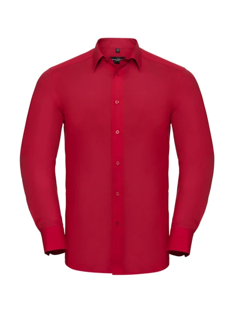 RUSSELL Tailored Poplin Shirt LS /api/colors/f7def30f-cf00-4a4e-8048-9f030f6d3017 personnalisable