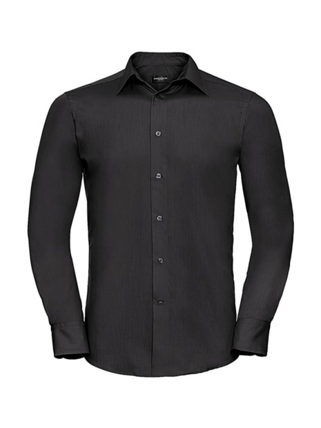 RUSSELL Tailored Poplin Shirt LS /api/colors/b9fdad4a-5e94-45cb-8c03-c08b349b28c3 personnalisable