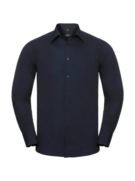 RUSSELL Tailored Poplin Shirt LS /api/colors/dac7f052-16c9-4080-ba5c-aefc702fb74b personnalisable