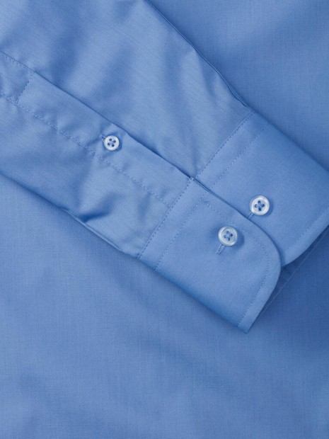 Chemises à personnaliser RUSSELL Tailored Poplin Shirt LS 