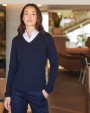 HENBURY LADIES' V-NECK JUMPER Pullovers personalisierbar