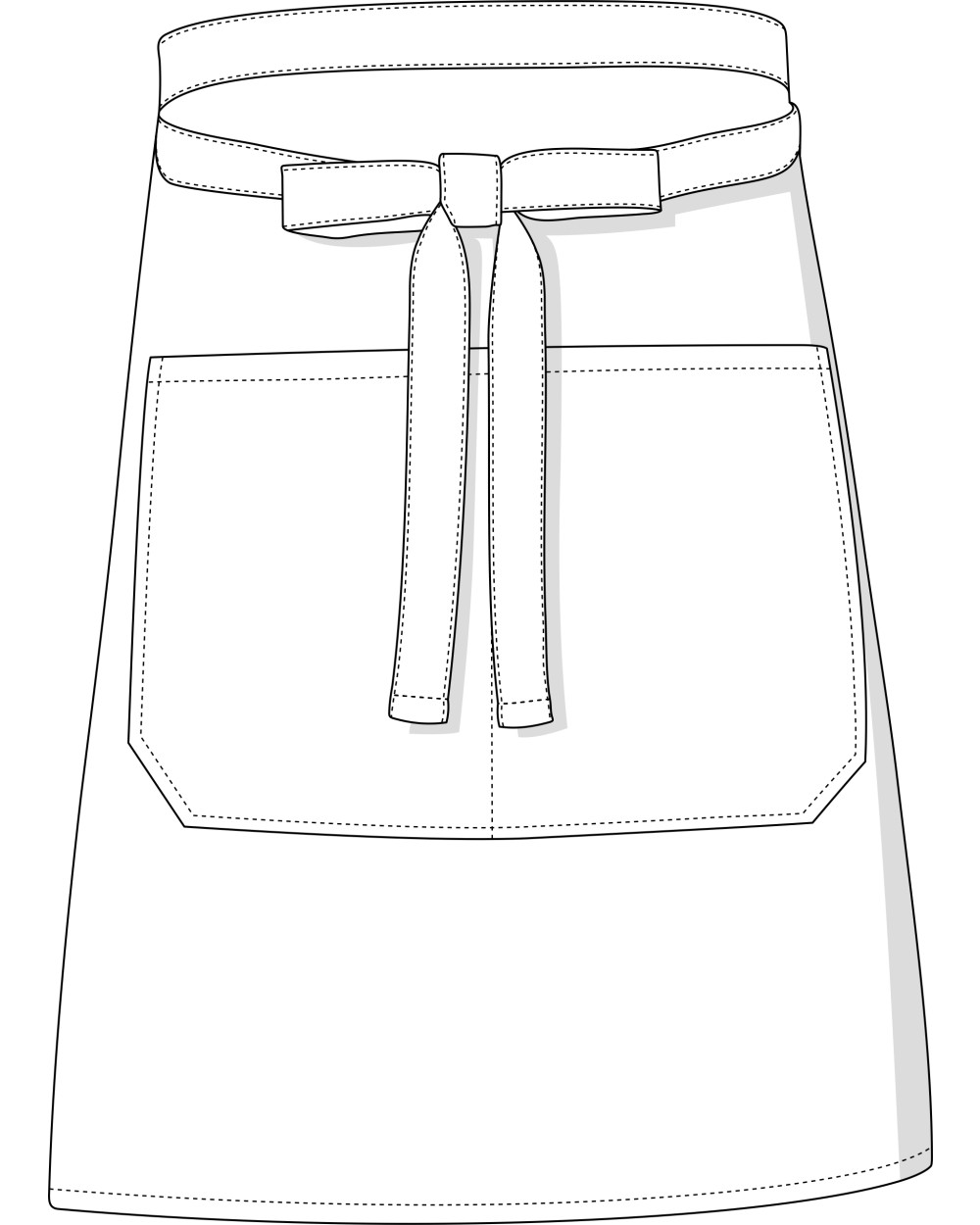 LINK KITCHENWEAR Baker´s Apron Business with Pocket Schürzen personalisierbar
