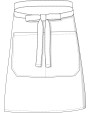 LINK KITCHENWEAR Baker´s Apron Business with Pocket Schürzen personalisierbar