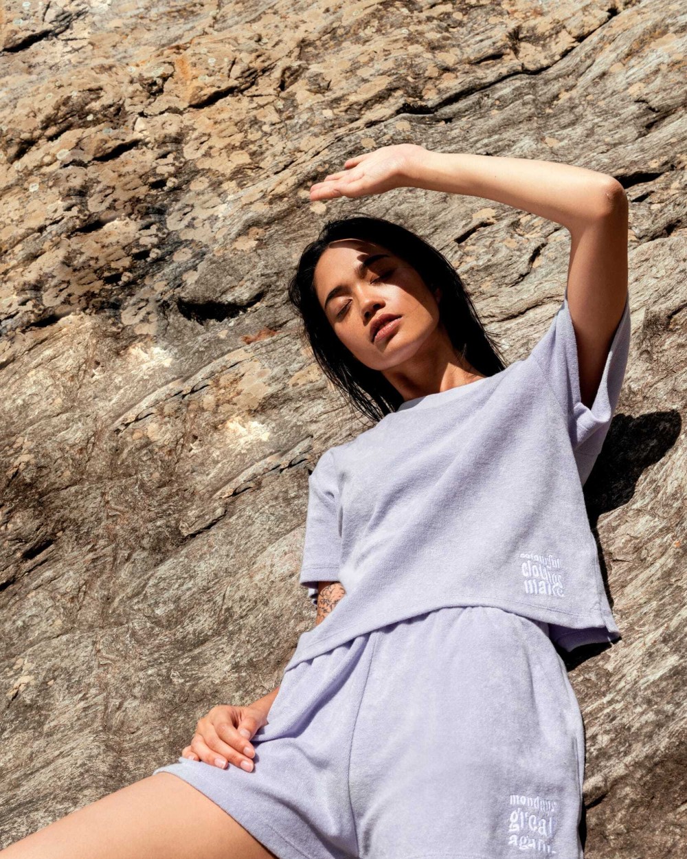 Bermuda's & Shorts NATIVE SPIRIT Ecologische badstof damesshort voor bedrukking &amp; borduring