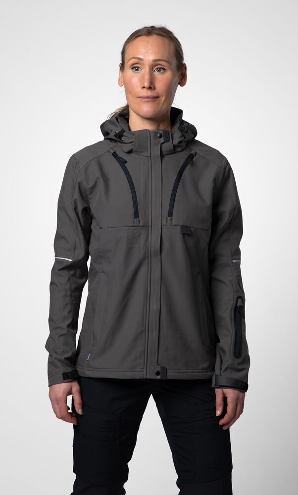 Softshells personnalisable PROJOB 3412 SOFTSHELL PRIO FEMME A CAPUCHE