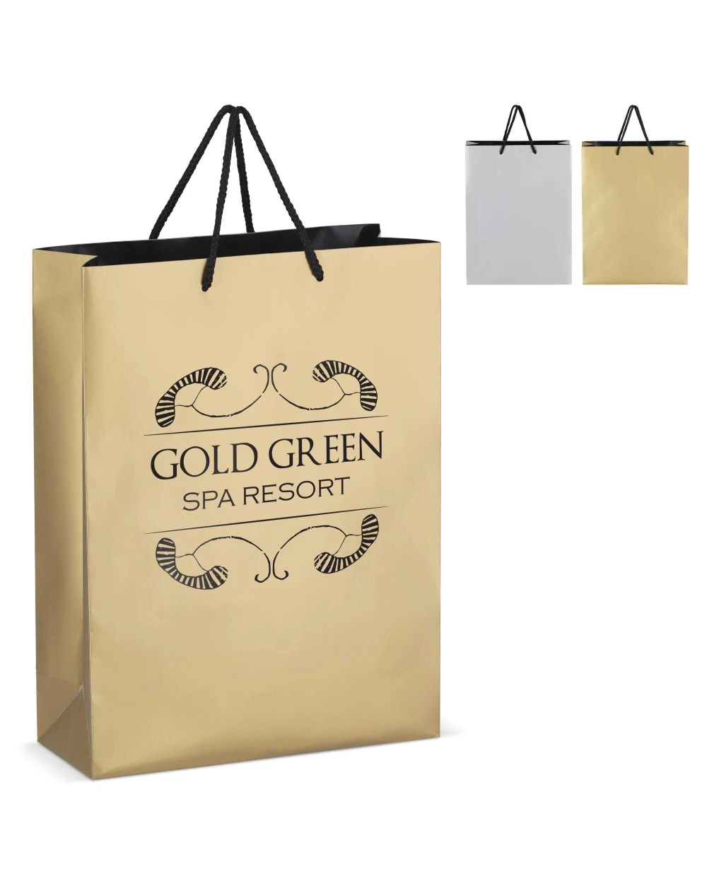 Tote bags 4DO FSC Papieren cadeautas 30 x 12 x 40cm 200g/m² voor bedrukking &amp; borduring