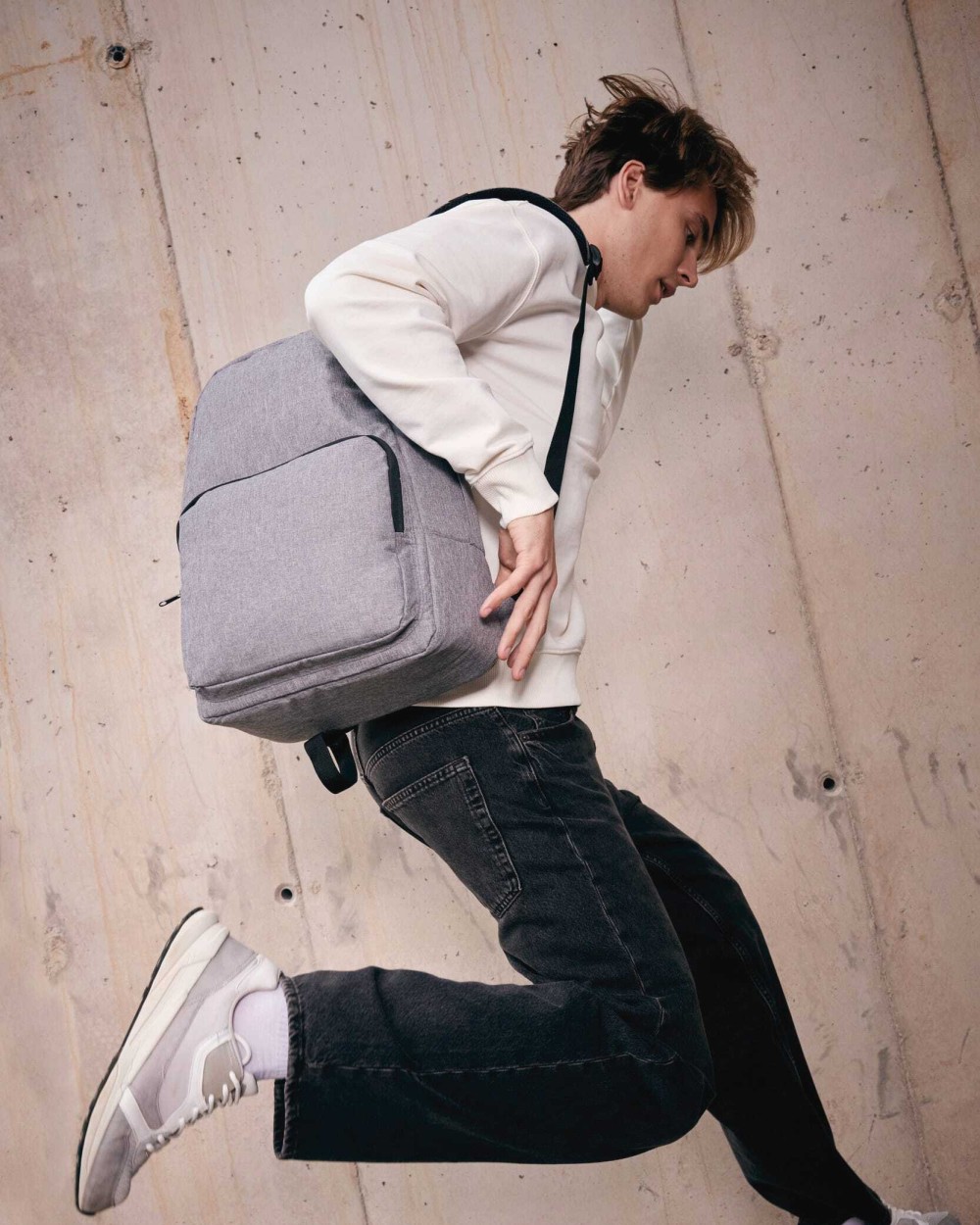 KIMOOD Recycelter, gesteppter Office-Rucksack Taschen personalisierbar