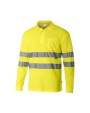 Polos personnalisable VELILLA HIGH VISIBILITY LS COTTON POLO SHIRT