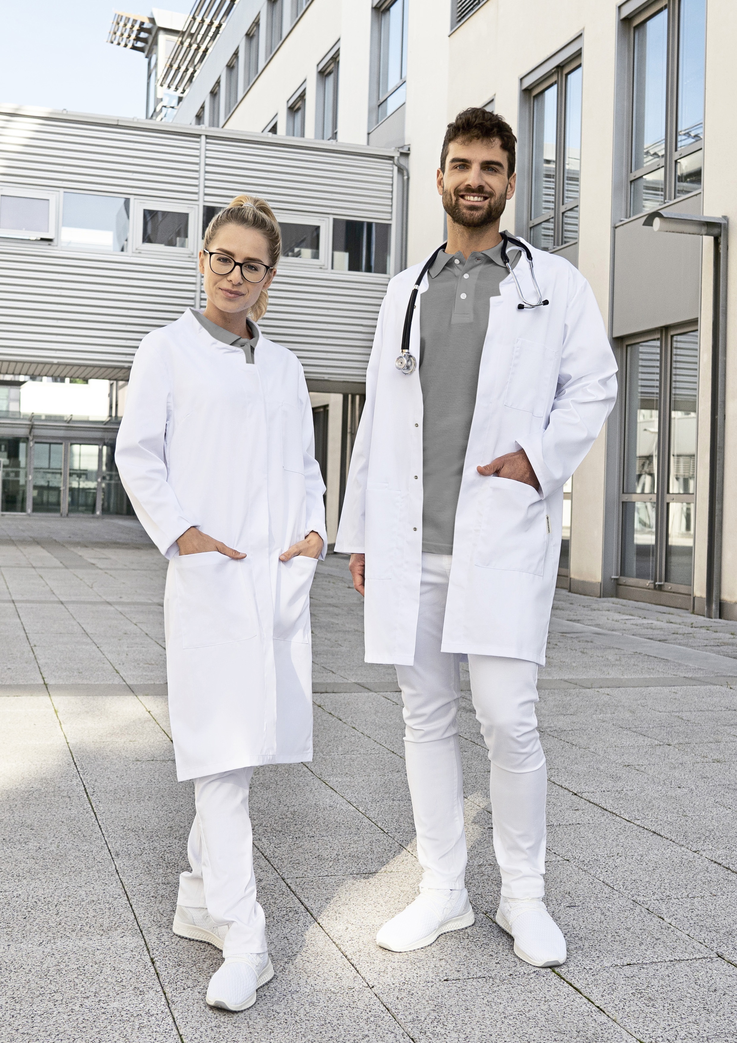 KARLOWSKY Ladies Workcoat Modern-Shape Stand-Up collar Jacken personalisierbar