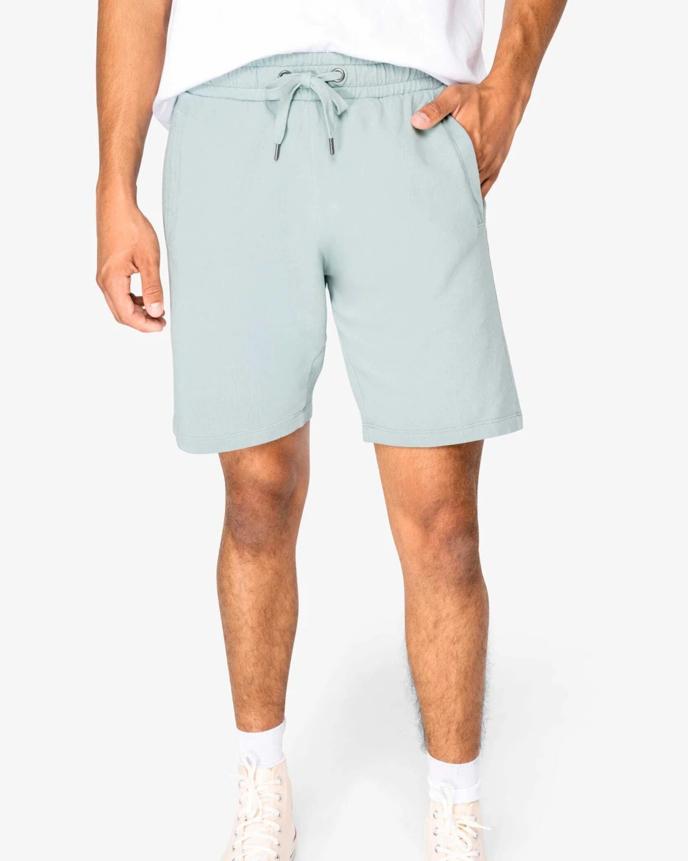 Bermuda's & Shorts NATIVE SPIRIT Ecologische herenshort French Terry voor bedrukking &amp; borduring