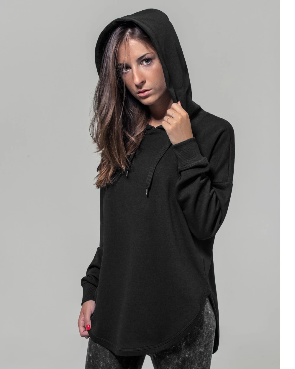 BUILD YOUR BRAND LADIES OVERSIZED HOODY Sweatshirts personalisierbar