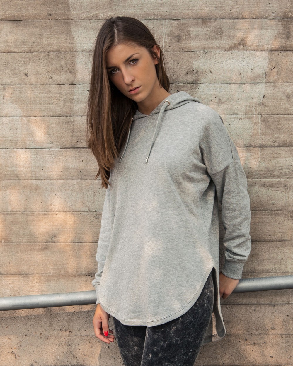 BUILD YOUR BRAND LADIES OVERSIZED HOODY Sweatshirts personalisierbar