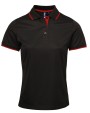 PREMIER Ladies Contrast Coolchecker Polo Poloshirts personalisierbar