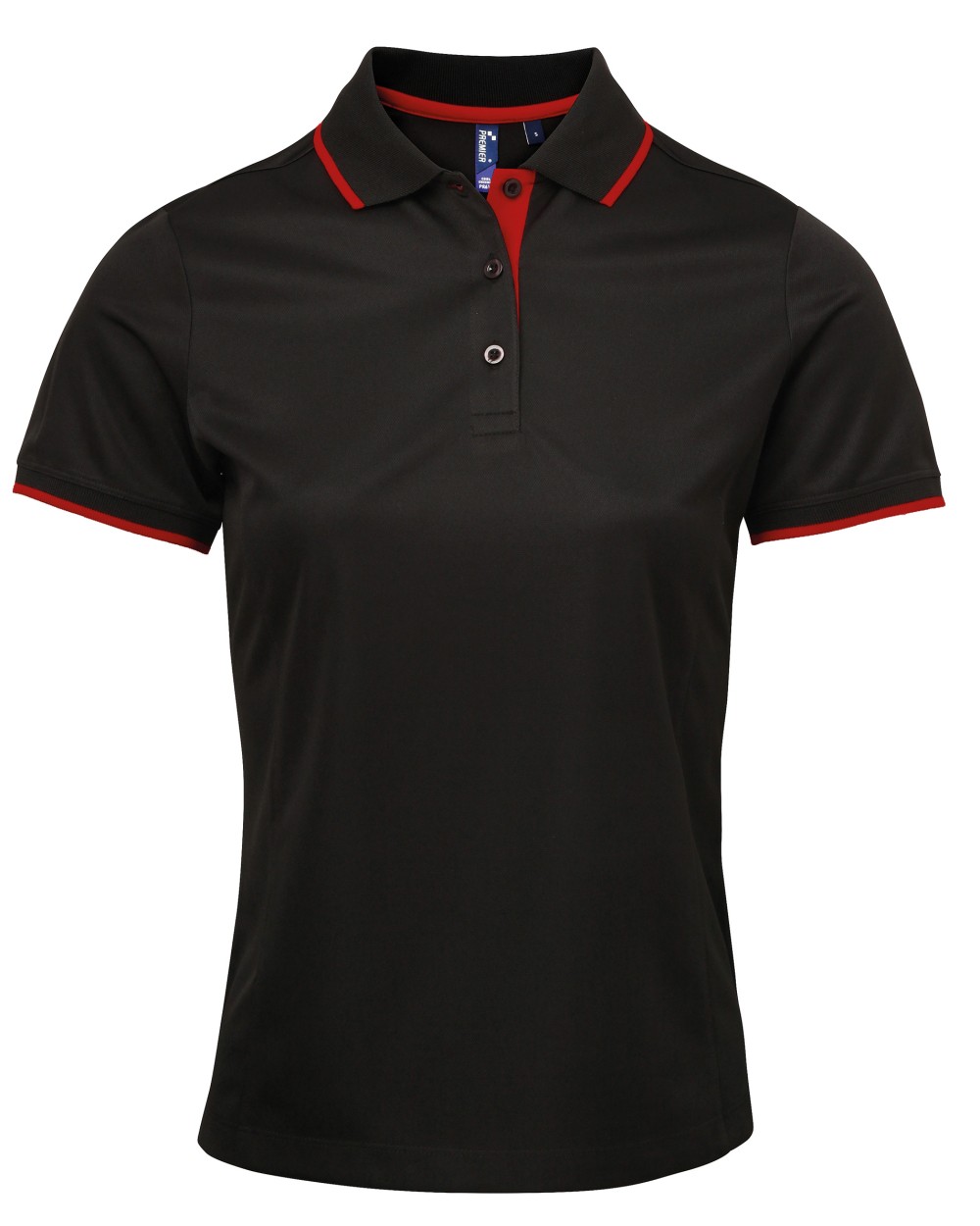 Polo's PREMIER Ladies` Contrast Coolchecker® Polo voor bedrukking &amp; borduring