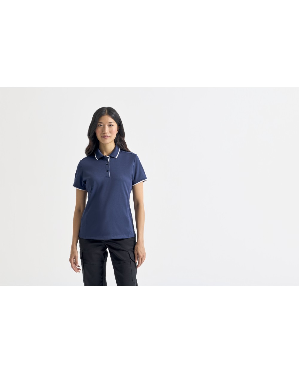PREMIER Ladies Contrast Coolchecker Polo Poloshirts personalisierbar