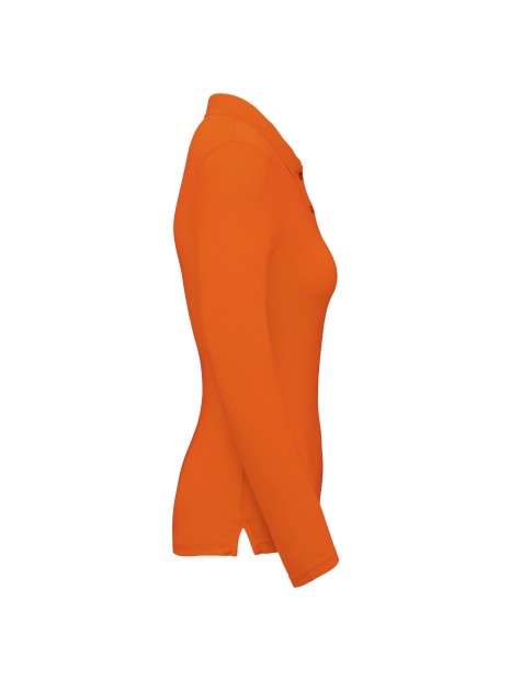 WK. DESIGNED TO WORK Polo manches longues femme /api/colors/d51260d5-b263-4200-988d-ee19f414959e personnalisable