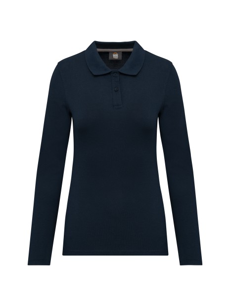 WK. DESIGNED TO WORK Polo manches longues femme /api/colors/b68891a9-1d28-4f7a-8deb-775c45027afd personnalisable