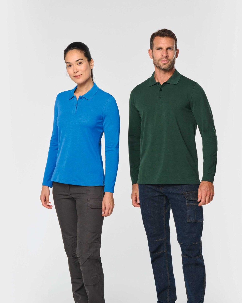 WK. DESIGNED TO WORK Langarm-Polohemd für Damen Poloshirts personalisierbar