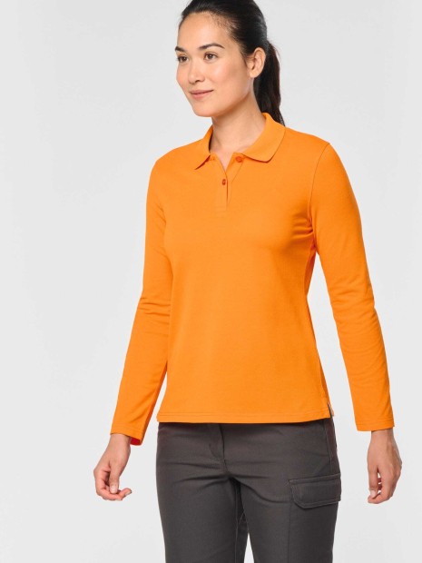 Polos à personnaliser WK. DESIGNED TO WORK Polo manches longues femme 