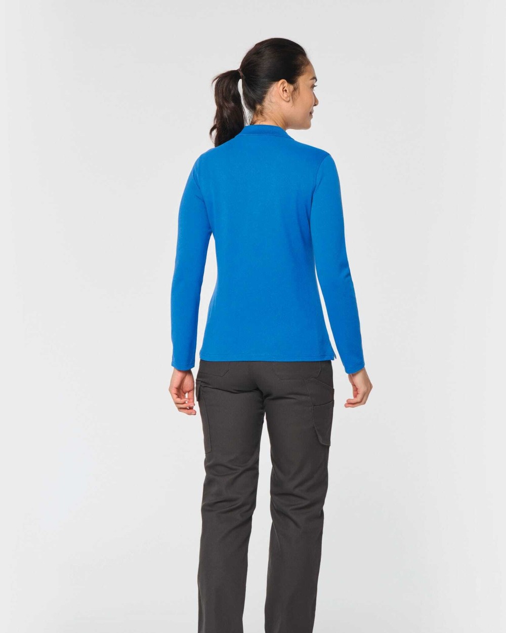 Polo's WK. DESIGNED TO WORK Damespolo lange mouwen voor bedrukking &amp; borduring