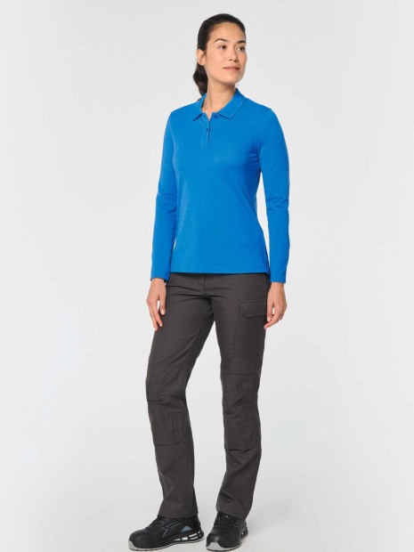 Polos à personnaliser WK. DESIGNED TO WORK Polo manches longues femme 