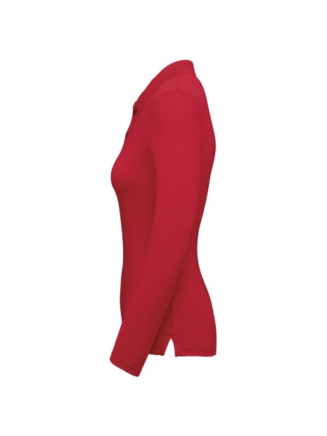 WK. DESIGNED TO WORK Polo manches longues femme /api/colors/c953313a-9c9d-493b-934e-ddcf8fada2ae personnalisable